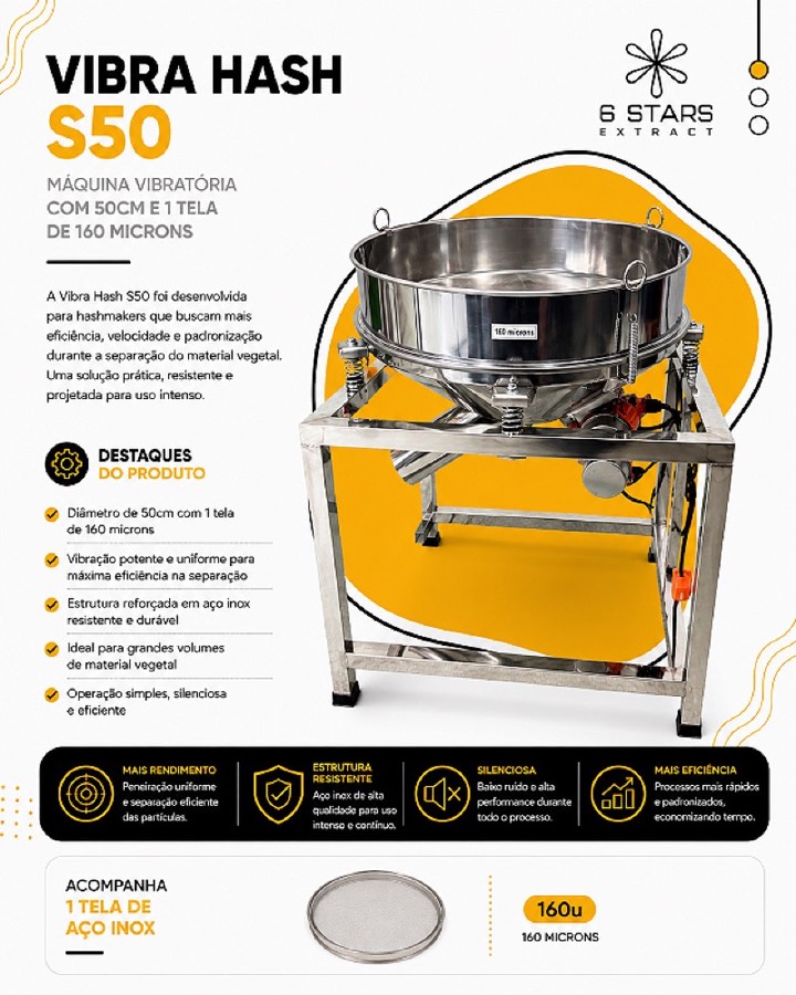 VibraHash S50 - Acompanha Tela de 160u
